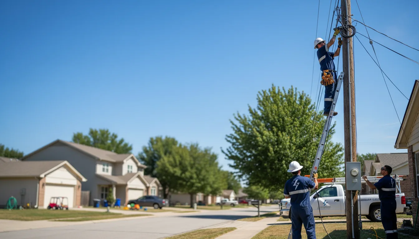 Residential electrician providing installation services in Oakwood, VA